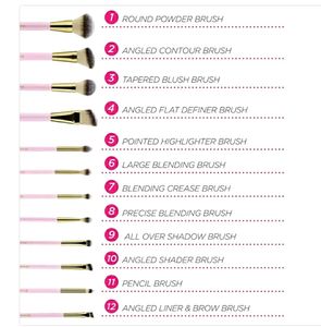 Bh Cosmetics White Studded Elegance Brush Set ✨