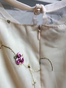 Embroidered White Dress