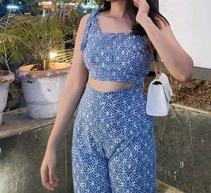 Crop Top &amp; Trouser Coordset