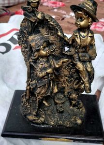 Vintage Boy and Girl Sculpture