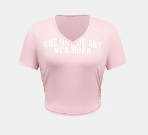 v neck side scrunch tshirt savana