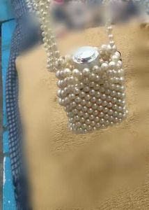 Vintage Pearl Beaded Evening Bag