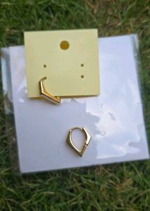 Korean Gold Coated Earrings
