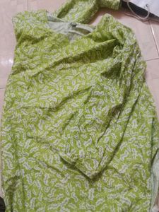 Green Patterned Kurti