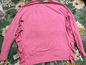 Pink Pullover Long Sleeve Top