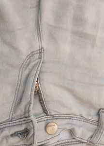 Skinny Fit Jeans For Women&#39;s Comfortable (Grey)