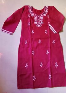 Chikan Embroidered Kurti