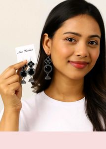 Trendy Black Jhumka Earrings