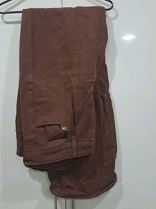 Brown Casual Pants