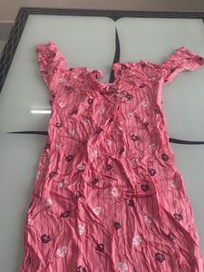 Pink Straight Kurta
