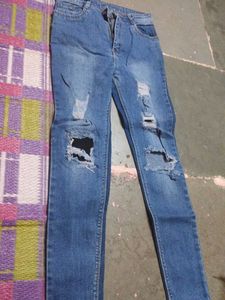 Ripped Denim Jeans