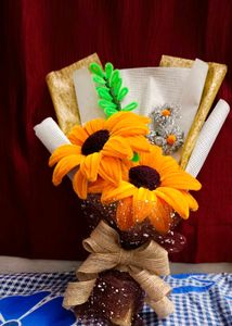Fully Handmade Sunflower Bouquet 💐