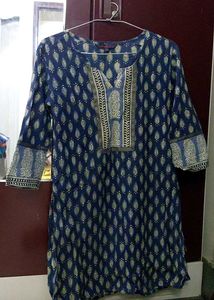 Blue Printed Kurta