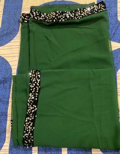 Sequin Green Partywear Saree