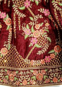 Maroon Embroidered Lehenga Choli