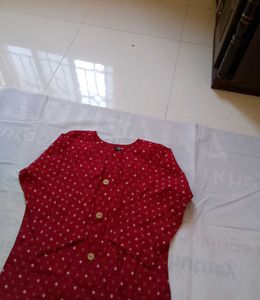 Bandhani Print Kurti Pant Set