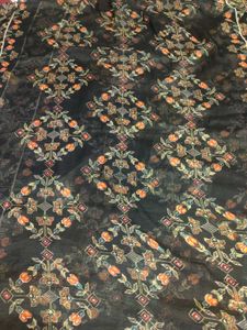 Beautiful Black Multicolour Pattern Dupatta