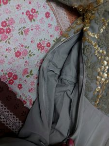 SGolden Sequinns - Embroidery Full Sleeves Gown