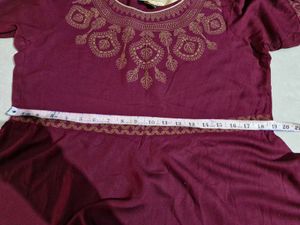 Floral Print Anarkali Kurta Set