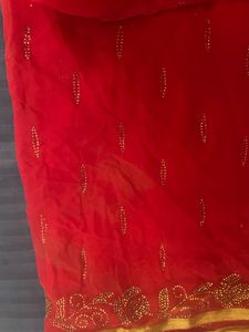 Elegant Red Saree
