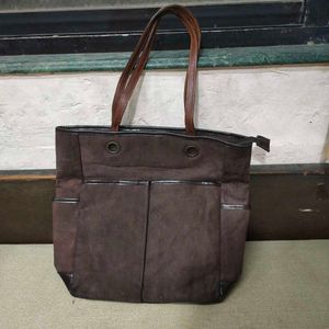 Vintage Brown Tote Bag