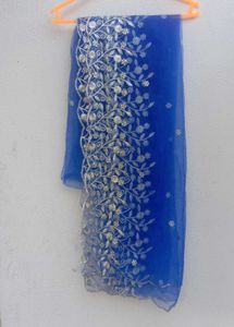 Silk Dress With Net Dupatta