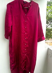 Outryt Hot pink shirt Dress