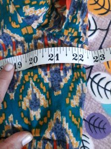 Patterned Button Down Tunic Dress