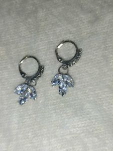 Elegant Crystal Floral Drop Earrings