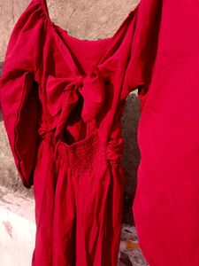 Elegant Maroon Dress