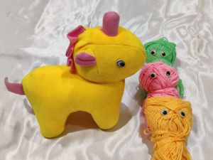 Cute Yellow Unicorn 🦄 Toy