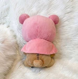 Rilakkuma Bear Plush in Pink Cape