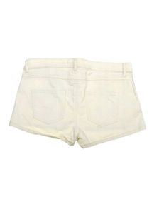 H&amp;M White Embroidered Denim Shorts