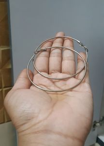 Silver Plated Hoop Earrings