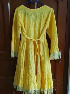 Yellow Embroidered Dress