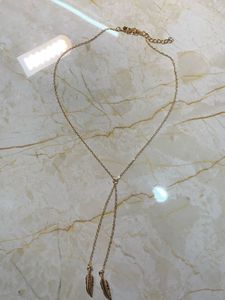 Gold Feather Necklace