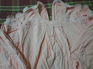 Peach Floral Lace Top