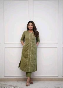 Heavy Straight Kurta For Women Stylish