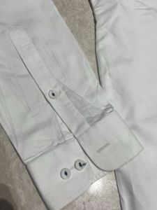 H2 White Patterned Dress Shirt
