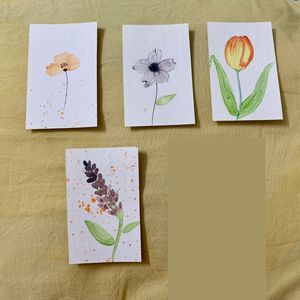 Floral Watercolor Bookmarks Handmade