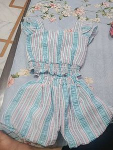 Cute Striped Two-Piece Set
