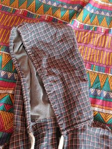 Checkered Hooded Shirt