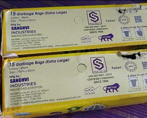 Go Green Jumbo Garbage Bag Roll x 2 - 15 Pcs Each