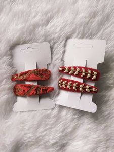 X'mas Hair Clip in velvet