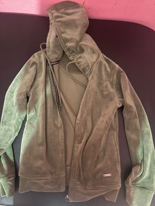 Mossimo Velour Zip-Up Hoodie