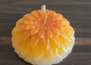 Pack Of 2 Floral Shaped Candle