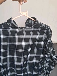 Plaid Crop Top Shirt