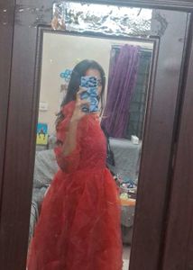 Elegant Red Party Dress