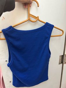 Blue and pink Tank Top