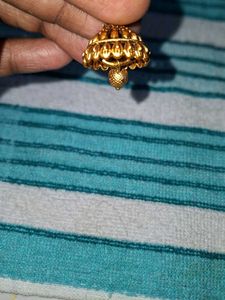 Gold-Tone Jhumka Earrings